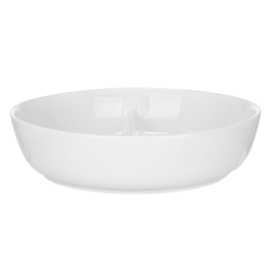 Dish con División de Cerámica 15.5x15.5x3.5 cm Blanco