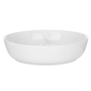Dish con División de Cerámica 15.5x15.5x3.5 cm Blanco