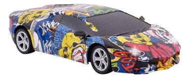 Auto a control remoto Ditoys Graffiti Car 1:20 Luces Pilas ABS
