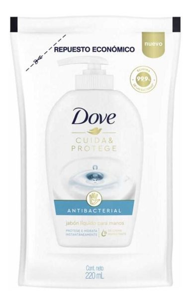 Dove Antibacterial Jabón Líquido Doypack X 220 Ml