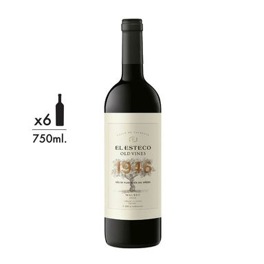 Vino Tinto El Esteco Old Vines Malbec Caja x 6