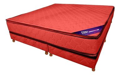 Elite Lujo - Bordó - Súper king - 200 cm - 200 cm (Incluye: Con base dividida)