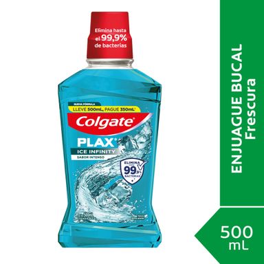 Enjuague Bucal Plax Ice Infinity 500 Ml