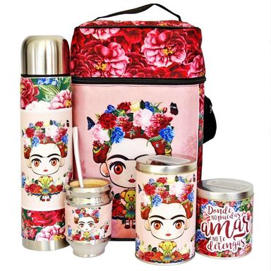 Equipo de mate Frida Kahlo Nuevo set matero