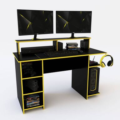 ESCRITORIO + ALZADA DELOS GAMER DGA02NEA