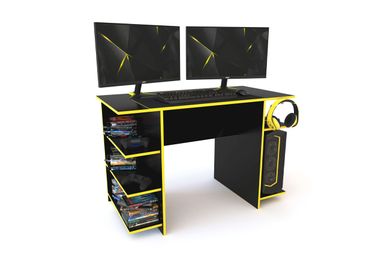 Escritorio Gamer Delos DGA01 1,20M Negro/Amarillo