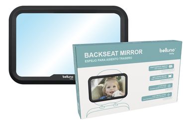 Espejo Retrovisor Auto Bebe Con Agarre Belluno Baby Force Color Negro