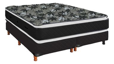Fisher Sommier Maxime cor gris y negro súper king 200 cm