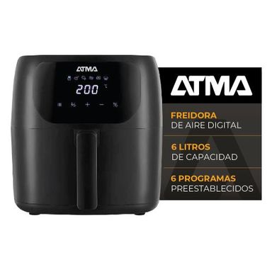 Freidora de Aire Digital FR60ARBP 1300W Atma
