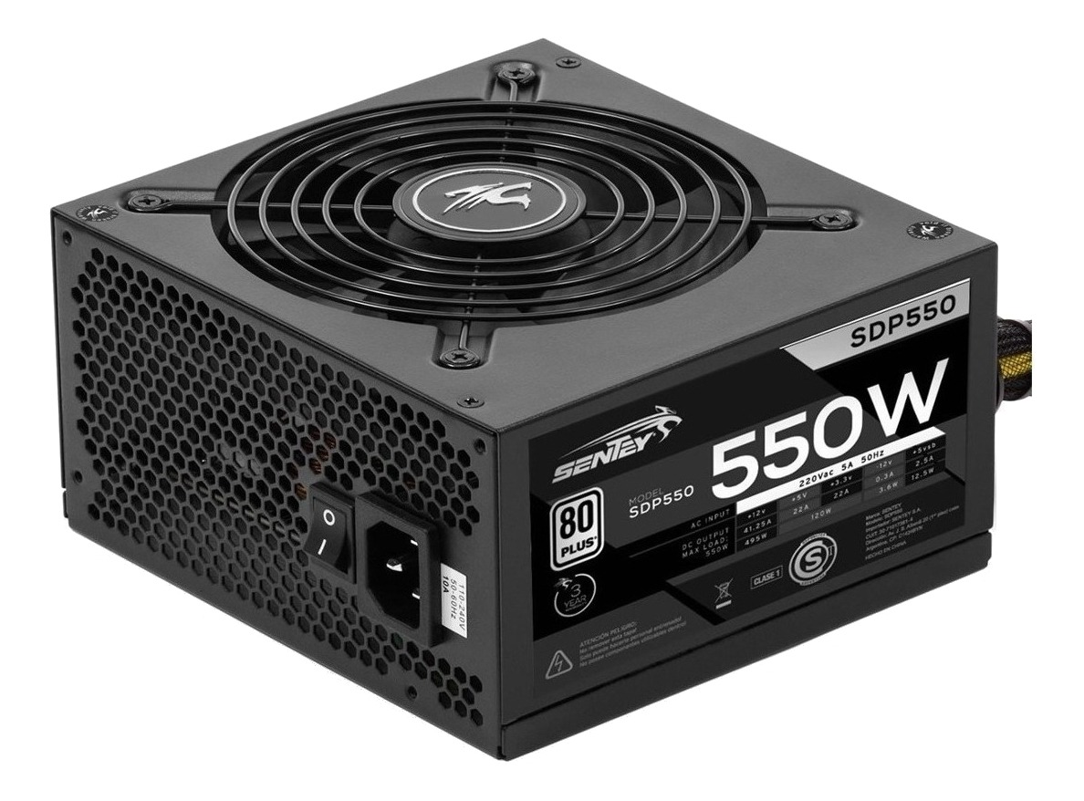 Fuente De Alimentación Para Pc Sentey Solid Power Series Sdp550 550w Negra 220v En Precialo 6875