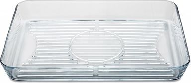 Fuente Rectangular  Horno Vidrio Borcam Grill