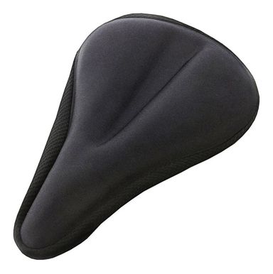 Funda Cubre Asiento Acolchada Para Bicicleta Antiprostatico Color Negro 27 por 17 cm