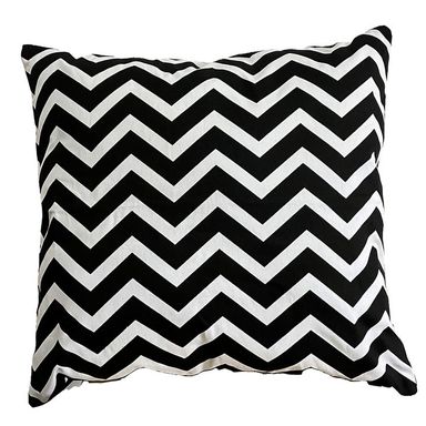 Funda para Almohadon nordico decorativo 40x40 Chevron Negro