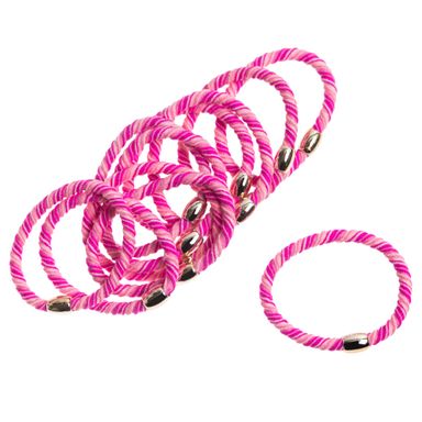 Gomitas para Pelo Wav a Rayas de Colores x 12 un