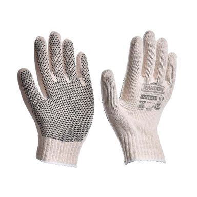 Guantes Moteados Algodón 20,3x24 Cm Reforzado Beige Randon