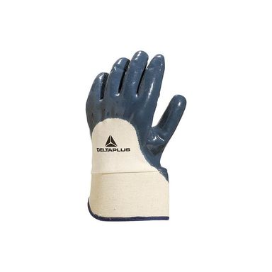 Guante nitrilo pesado dorso ventilado azul N°10 Delta Plus NI170