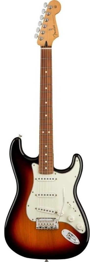 Guitarra eléctrica Fender Player Stratocaster de aliso 2010 3-color sunburst brillante con diapasón de granadillo brasileño