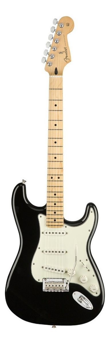 Guitarra eléctrica Fender Player Stratocaster de aliso 2010 black brillante con diapasón de arce