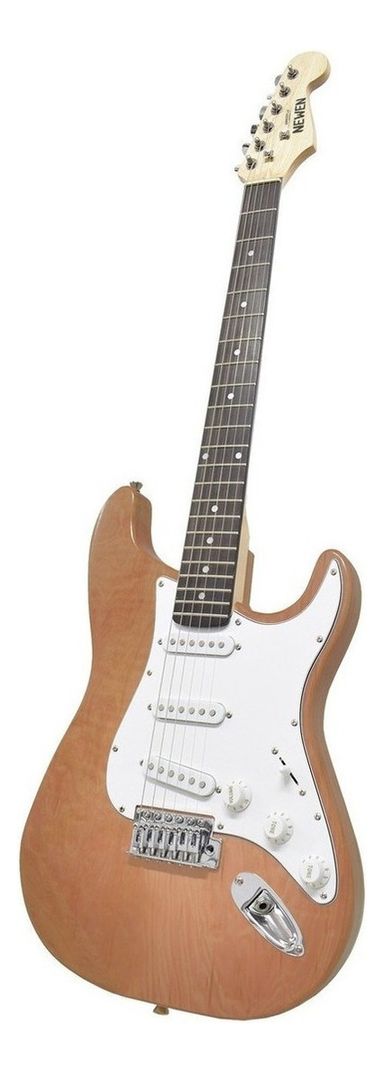 Guitarra eléctrica Newen ST st newen de lenga madera natural laca poliuretánica con diapasón de palo de rosa