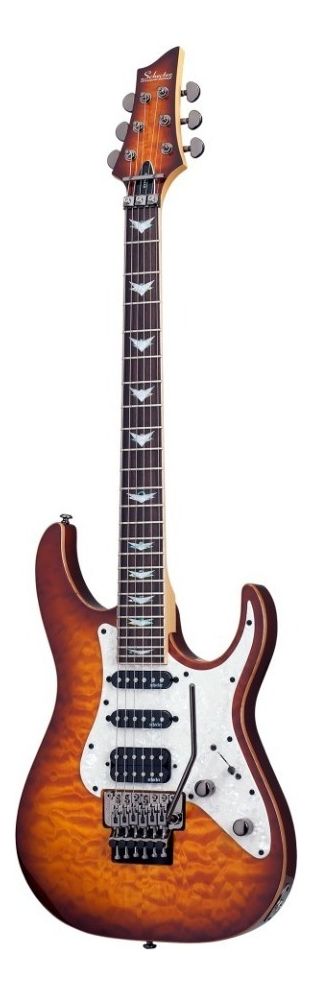 Guitarra eléctrica Schecter Banshee Extreme Banshee-6 FR Extreme de caoba vintage sunburst con diapasón de palo de rosa