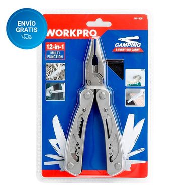 Herramienta Multifunción 12 En 1 WORKPRO (W014061) Acero