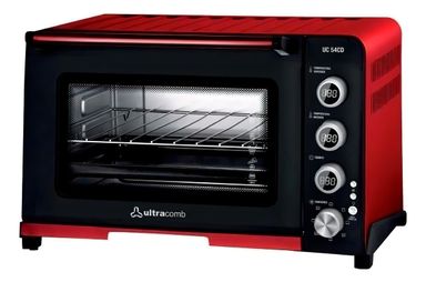 Horno de mesa eléctrico Ultracomb UC-54CD 54L rojo/negro