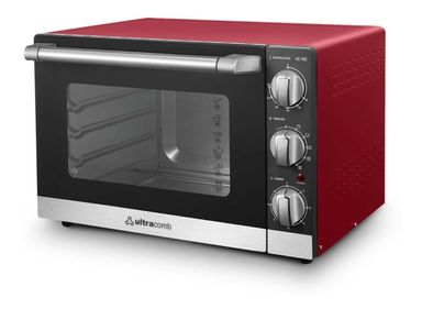Horno de mesa eléctrico Ultracomb UC-70C 70L rojo/negro 220V