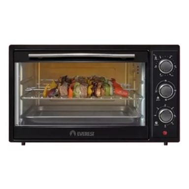 HORNO ELECTRICO EVEREST EV-35 NEGRO S/SPIEDO 1600W  - 4608170 Topo