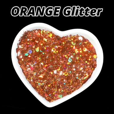 HTVRONT Purpurina holográfica gruesa para resina, 15 colores holográficos, juego de purpurina para HTVRONT Purpurina holográfica gruesa, 3.53 onzas, purpurina naranja para resina, 3.53 onzas,