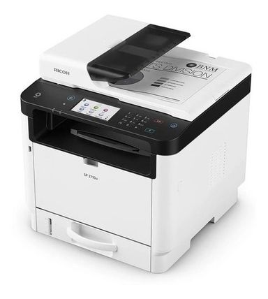 Impresora multifunción monocromática Ricoh M320F 220V color blanca