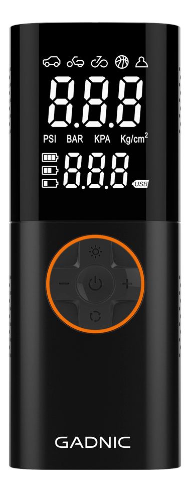 Inflador Digital Inalámbrico Gadnic Compacto Con Linterna
