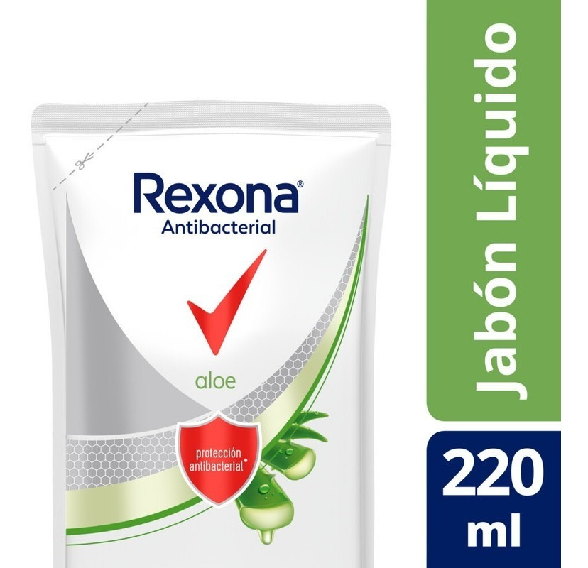 Jabón Líquido Antibacterial Rexona Aloe Vera 220 Ml En Precialo Líquido 0477