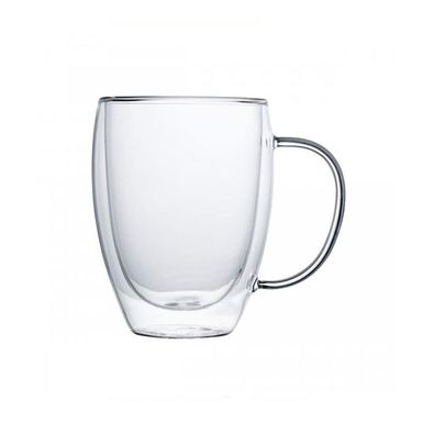 Jarro Mug Doble Vidrio - Double Wall 350 Ml (20350) Gris