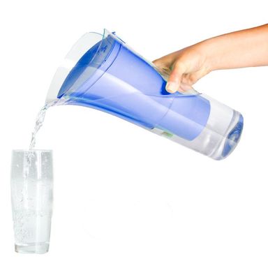 Jarro Purificador de Agua Rinde 2.500L Elimina cloro Azul medio