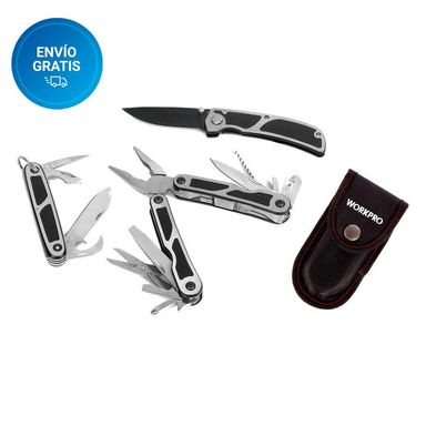 Juego de 3 herramientas Multifunción  WORKPRO (W000316) Acero