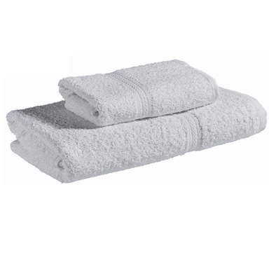 Juego de toalla y toallon 420grs. Blanco