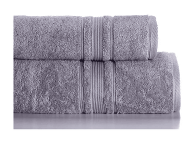 Juego De Toalla Y Toallon Danubio Classic 100% Algodon Color Gris Gris oscuro