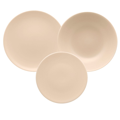 Juego Vajilla X18 Piezas Unni Merengue Oxford