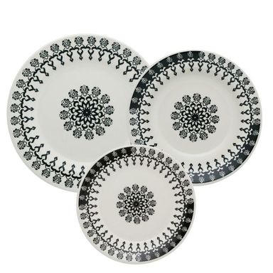 JUEGO DE VAJILLA X12 PIEZAS FOLK - OXFORD