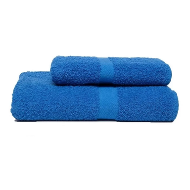 Juego Toalla Y Toallon Franco Valente 400gr Azul medio