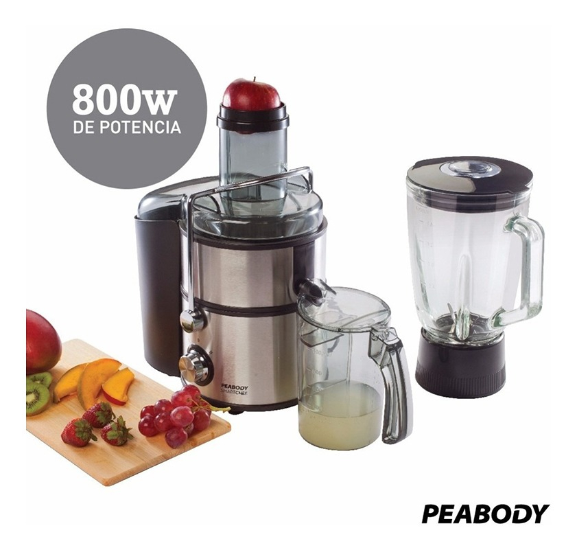 Juguera eléctrica Peabody PE-SJ15 Max Juicer blanca 220V con accesorios