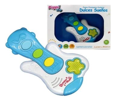 Juguete Guitarra C/ Luz Y Sonidos Poppi ( 6739)