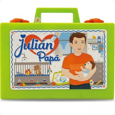 Julian Papá Valija Didactica Con Accesorios Para Tu Bebote