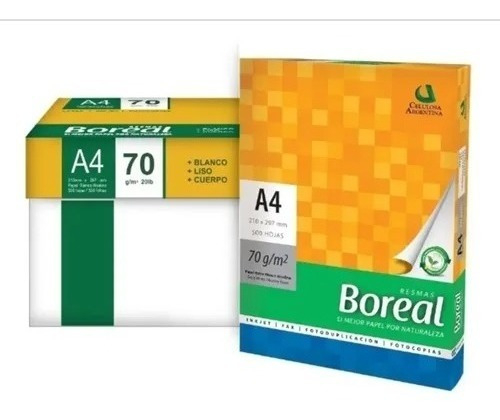 Kit 10 Resmas A4 Boreal 70 Gramos Papel Blanco Caja X10 U Color Blanco En Precialo Papeles 8174