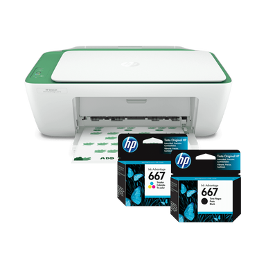 Kit de Impresora Multifuncional HP Deskjet Ink Advantage 2375 + Cartuchos de Tinta HP 667