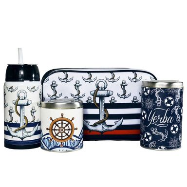 Kit de mate listo con bolso de mano Marinero