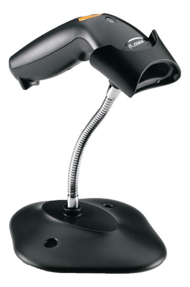 Lector de código de barras con soporte Zebra Symbol LS1203 USB/RS-232 1D twilight black
