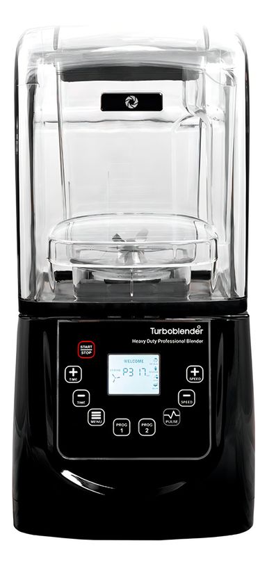 Licuadora 4 Hp Profesional Turboblender 020 2lts Con Cover Color Negro