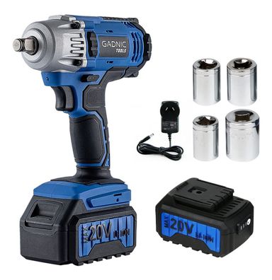 Llave De Impacto Portátil Eléctrica Gadnic D200 Alta Potencia Recargable