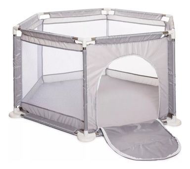 Love 880 Corral Pelotero Bebes O Mascotas Color Gris Diseño De La Tela Liso